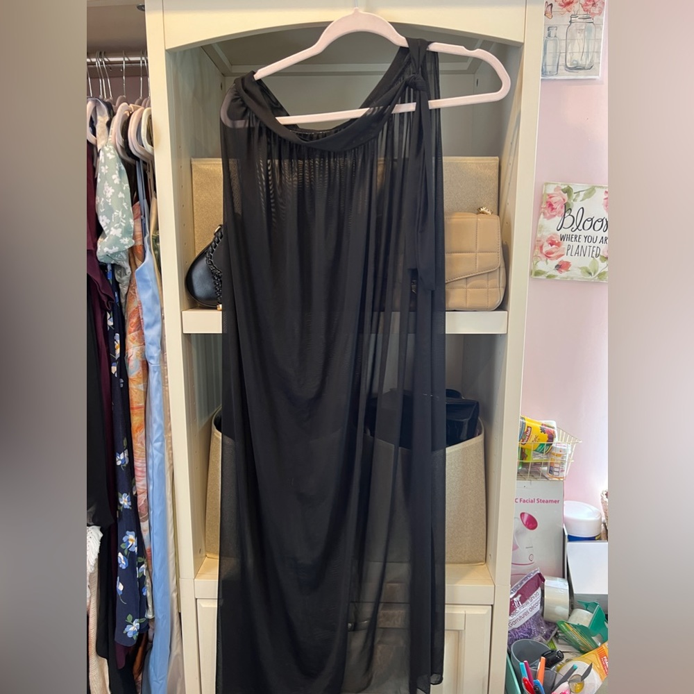 SOLD Black Skirt Swim Cover up